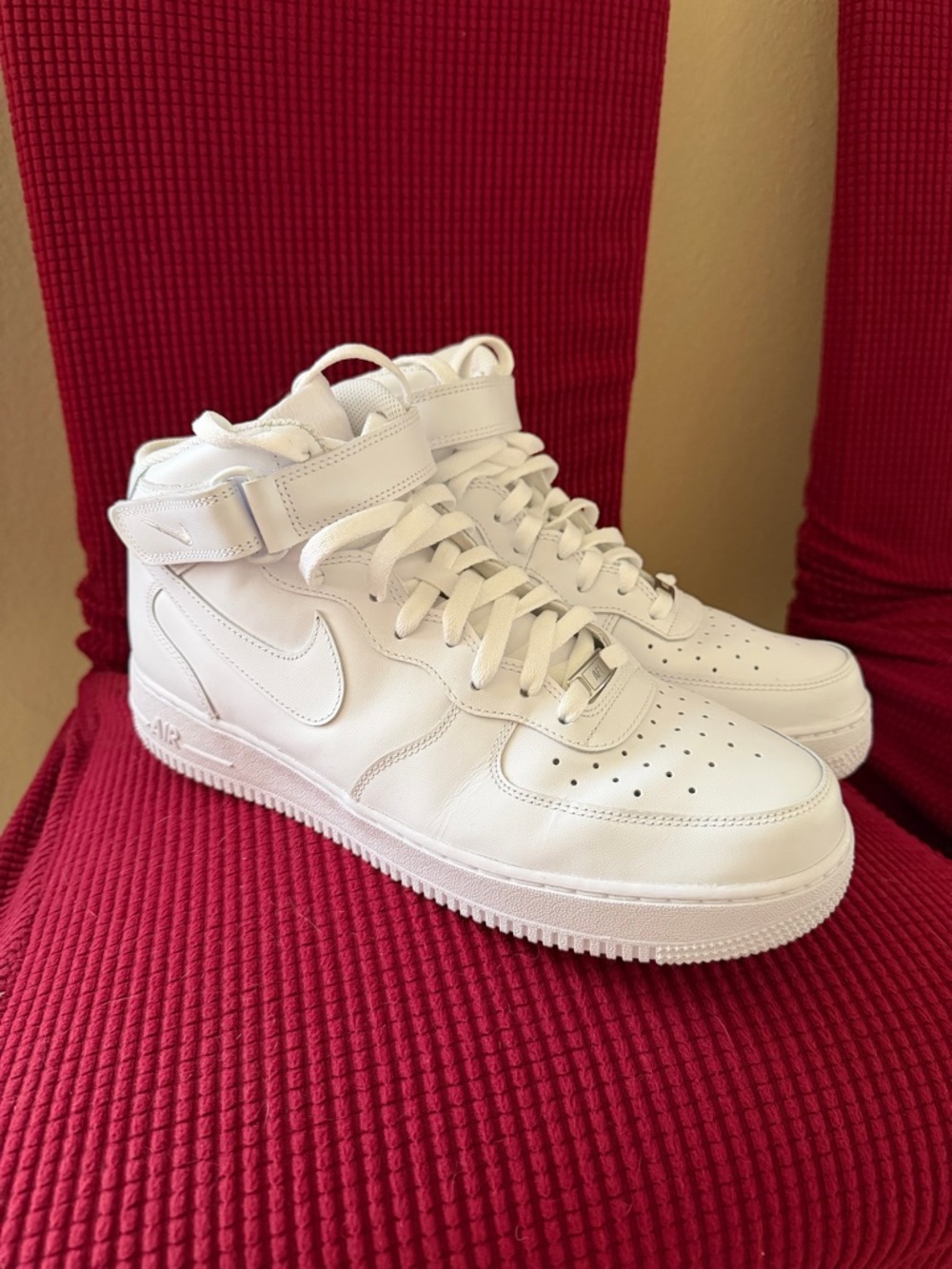 Nike White High-Top Sneakers size 12